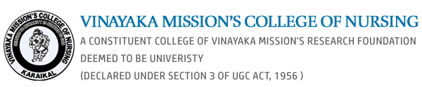 Vinayaka Mission’s College of Nursing, Karaikal Logo